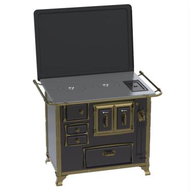 Imagem de Fogao a Lenha Venax GII n 2 Renaissance Preto Cald