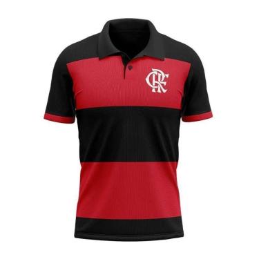 Imagem de Camisa Polo Flamengo Instructor Braziline - PRETO/VERMELHO G-Masculino