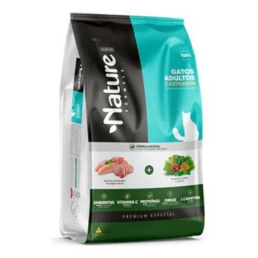 Imagem de Alinutri Nature Fórmula Premium Gatos Adultos Castrados 3kg