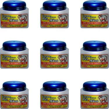 Imagem de Creme para os Pés e Mãos San Jully Com Sebo de Carneiro Pote 240g Kit 