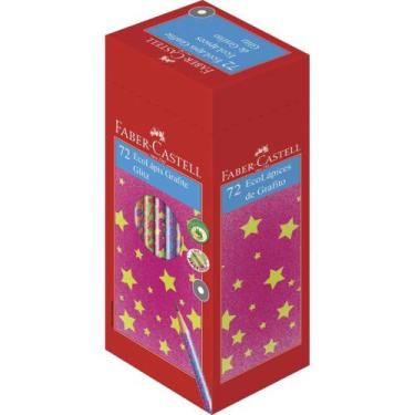 Imagem de Lápis Preto Redondo Decorado GLITZ Fantasia Neon Sortidos Caixa com 72