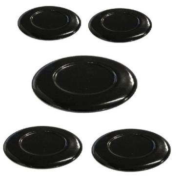 Imagem de Kit Espalhador Tampas Peças Para Fogão Atlas Genova 5 Bocas