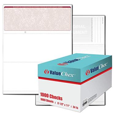 Imagem de VersaCheck ValueChex - 1000 cheques de voucher empresarial em branco - Bordô clássico - 1000 folhas de formulário # 1000 - Verifique no topo
