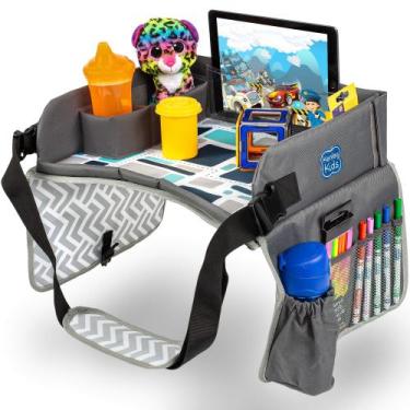 Imagem de Bandeja de Viagem Kenley Kids para Cadeira de Carro Infantil - Azul/Ci