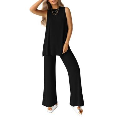 Imagem de Conjunto Feminino PRETTYGARDEN 2 Peças - Verão 2025 - Casual - Preto