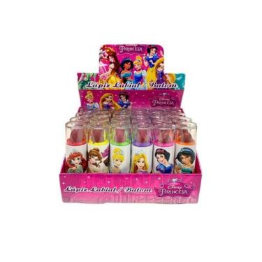 Imagem de Batom Infantil  Batom Labial Princesas da Disney  BOX 24 UNIDADES - la