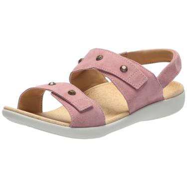 Imagem de REVITALIGN Sandália feminina Terra Wedge, Rosa bronzeado, 10 Wide