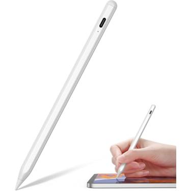 Imagem de Caneta Stylus ativa compatível com telas sensíveis ao toque iOS e Android, lápis com função de toque duplo, caneta Stylus recarregável para iPad/iPad Pro/Air/Mini/iPhone/celular/Samsung/Tablet,