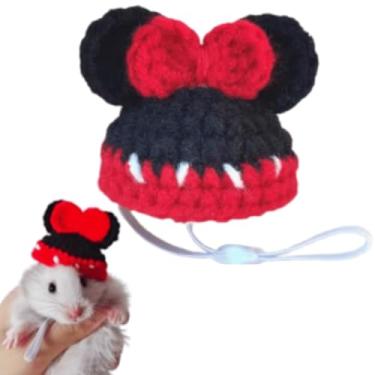 Imagem de Chapéus de hamster mini chapéus para cobras, animais pequenos, porquinho-da-índia, roupas para lagartos, dragões barbudos, papagaios, festas, acessórios para fantasia (D,S1)