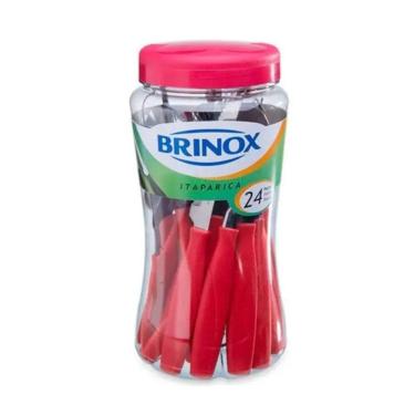 Imagem de Faqueiro Itaparica Vermelho Com 24 Peças Brinox