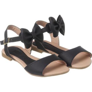 Imagem de Sandália Infantil Feminina Casual Básica Modelo 2 Em 1 Laço - Fashione