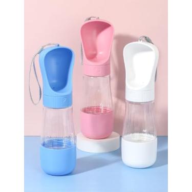 Imagem de Garrafa Portátil 2 em 1 para Pets, Bebedouro e Comedouro Combinados, 4 Cores Disponíveis, Material Livre de BPA, Sistema Anti-Vazamento, para Cães e Gatos