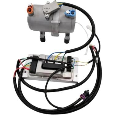 Imagem de 1 conjunto de compressor de ar condicionado elétrico para carro, ar condicionado, 12 V, 24 V e painel de controle compatível com caminhão, ônibus, automotivo, barco, trator(1 Set 12V)