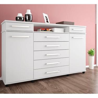 Imagem de Comoda 7 Gavetas 2 Portas com  Rodizios London Demobile