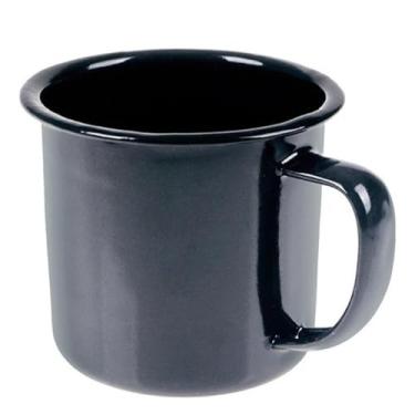 Imagem de Caneca Esmaltada Retro 80ml Vintage Preta