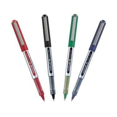 Imagem de Kit 04 Caneta Uni Ball Eye Micro 0.5mm Rollerball Pen UB-150 Ponta Ext
