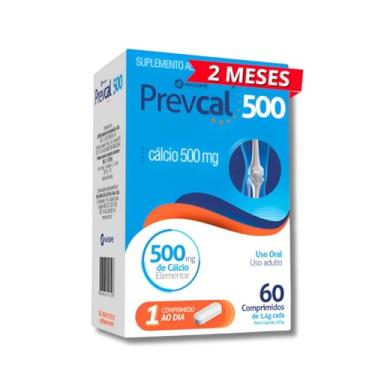 Imagem de Carbonato de Cálcio Saúde Óssea 500mg 60 Comprimidos Prevcal
