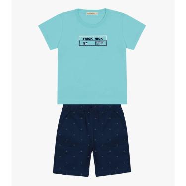 Imagem de Conjunto Infantil Trick Nick Camiseta Com Bermuda Masculina-Masculino