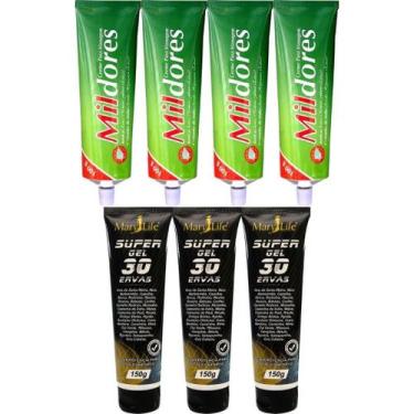 Imagem de Kit 4 Creme Mil Dores 100G + 3 Super Gel 30 Ervas 150G - Bio Instinto