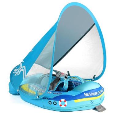 Imagem de Baby Swim Float Mambobaby Float Adicione cauda com cobertura solar - V