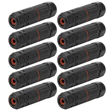 Imagem de aqxreight Kit de Terminal de Conector Elétrico IP68 para Luzes Externas Conectores para Iluminação Pública e Subterrânea Com Conexão Rosqueada Segura Com 10 Unidades