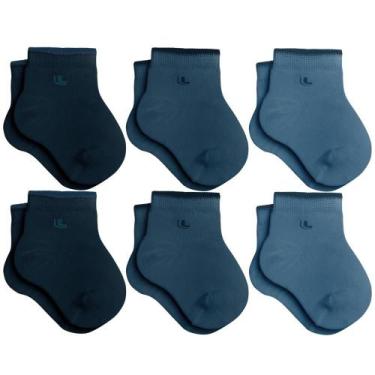 Imagem de Kit Com 6 Pares de Meias Lupo Cano Curto Baby Infantil em Algodão Kids