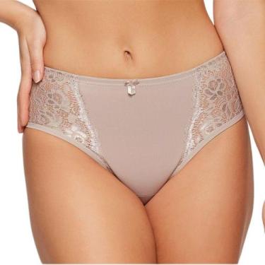 Imagem de Calcinha Cavada Triumph 24777 com Renda - Duloren, SG, Mink