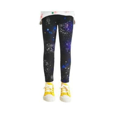 Imagem de Leggings Slim Fit Para Meninas Com Estampa De Flores, Moda De Primaver