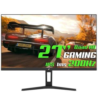 Imagem de Monitor Gamer SuperFrame Ace, 27 Pol, Quad HD, IPS, 200Hz, 1ms, HDMI/D