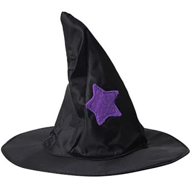 Imagem de de Halloween para animais de estimação, chapéu de bruxa divertido, decoração de cães, presente M