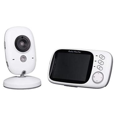 Imagem de Babá Eletronica Câmera Sem Fio Visão Noturna Lcd Digital,Branco
