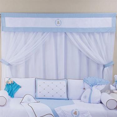 Imagem de Cortina de Bandô com Voil Thed, Laura Baby, Azul