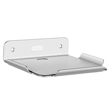 Imagem de aplslpa Prateleira de parede pequena, prateleiras flutuantes de 12 cm para alto-falantes, roteador de Internet, Smart Home, Apple HomePod Mini, Echo Dot 4th, câmera de segurança - para quarto, sala de