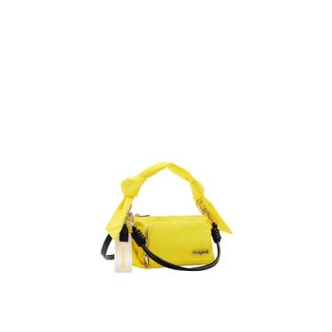 Imagem de Desigual Acessórios de nylon em toda a bolsa de corpo, Amarelo, One Size