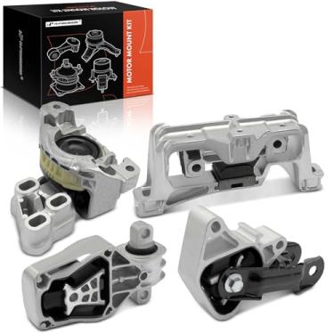 Imagem de A-Premium Conjunto de montagem de motor e transmissão de 4 peças compatível com Mercedes-Benz CLA250 2014-2019, GLA45 AMG 2015-2019, B250 2013-2016, 2.0L, transmissão automática, substituição #