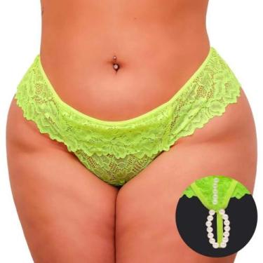 Imagem de Calcinha Plus Size Tailandesa Master Tallyta - Yaffa, Amarelo neon