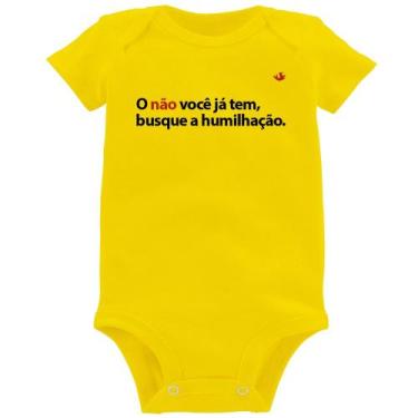 Imagem de Body Bebê O não você já tem, busque a humilhação - Foca na Moda, Amare