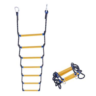 Imagem de LZ.MZXU Escada de corda de barco – Escada resistente e segura de 7 degraus, design compacto portátil, fácil de usar para natação, mergulho, resgate de barco | Ideal para nadadores, pescadores
