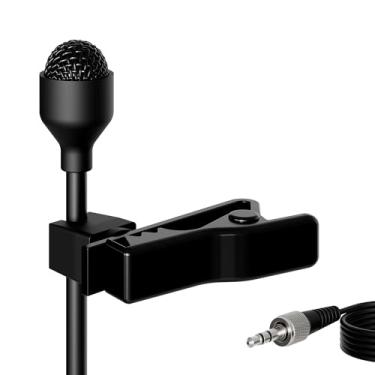 Imagem de Microfone de lapela Pro Lavalier JK MIC-J 044 compatível com transmissor sem fio Sennheiser - microfone condensador omnidirecional