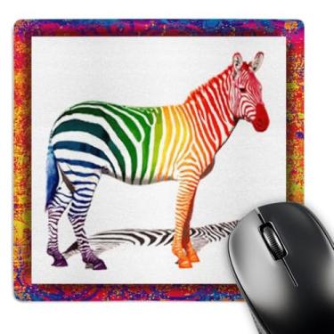 Imagem de 3dRose Mouse pad LLC 20 x 20 x 0,63 cm, zebra nas cores (mp_25879_1)