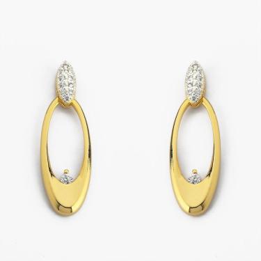 Imagem de Brinco Longo Com Detalhes Em Zircônia