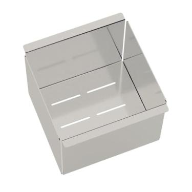 Imagem de Escorredor Profundo Tramontina Em Acao Inox Com Acabamento Scotch Brite Para Canal Organizador