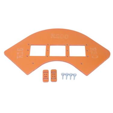 Imagem de Gabarito de Raio de Canto, Modelo de Roteador R15 R30 R100 R200 Com Material Plástico de Engenharia, Obtenha Cortes Precisos para Projetos de Marcenaria, Ideal para Armários,