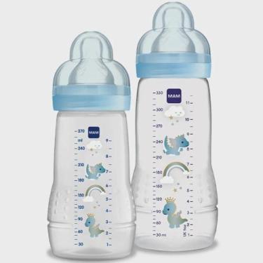 Imagem de Kit mamadeira mam easy active +2 meses 270ml+330ml cor:azul - AMAMENTE