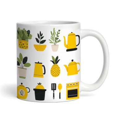 Imagem de Caneca de Porcelana Branca, 325ml, Segura para Micro-ondas e Lava-louças, Arte em Ambos os Lados, Impressão por Sublimação