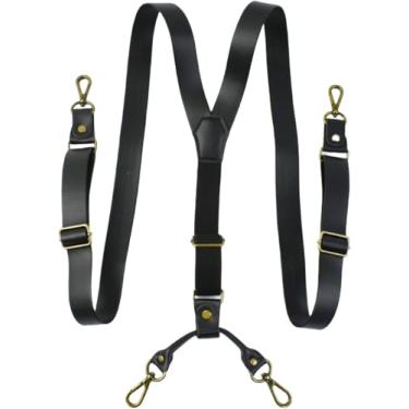 Imagem de Suspensórios Masculinos Suspensórios Masculinos Vintage Cinta 4 Clipes Ganchos Y-type Masculino Jockstrap Negócios Trabalho Jeans Suspender