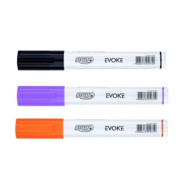 Imagem de Giz Líquido 6mm 4g Brw - Caneta Lousa Quadro Vidro Carros, KIT( 1 ROXO