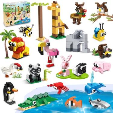 Imagem de Building Blocks Toy HOGOKIDS Party Favors, pacote com 20 animais
