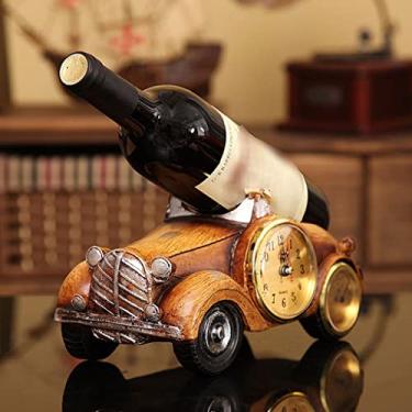 Imagem de P9IDEDFH Rack de vinho refrigerador de vinho prateleira de vinho decoração de casa motocicleta rack de vinho sala de estar artesanato mobiliário doméstico presentes suporte de garrafa de vinho (cor