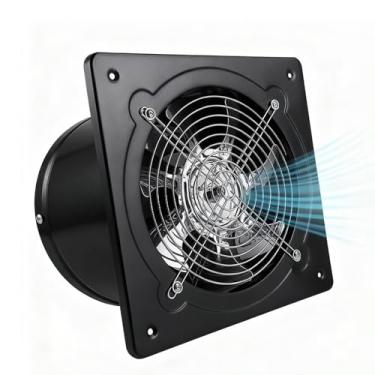 Imagem de HYZHANHONG Exaustor de Banheiro Silencioso de 6 Polegadas, Ventilador de Baixo Ruído, Montado no Teto, Eficiente em Energia para Banheiro, Lavandaria e Espaços Pequenos